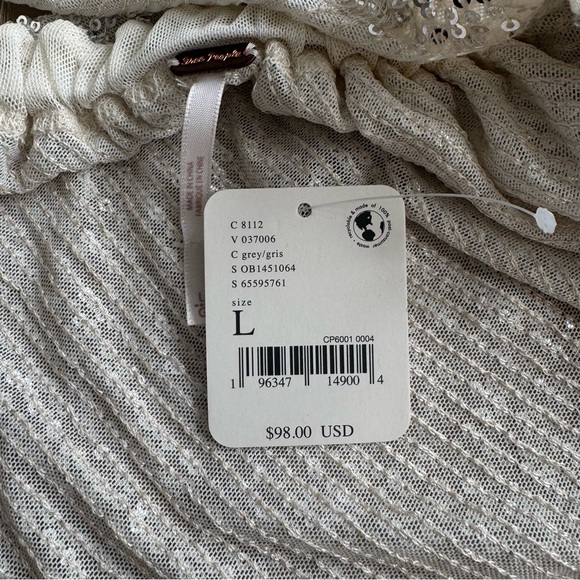 NWT Free People Shimmer Sequin Top - Picture 12 of 13
